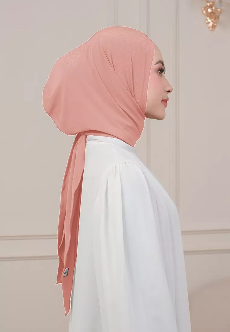 HIJAB INSTAN QIARA - LIGHT SALMON