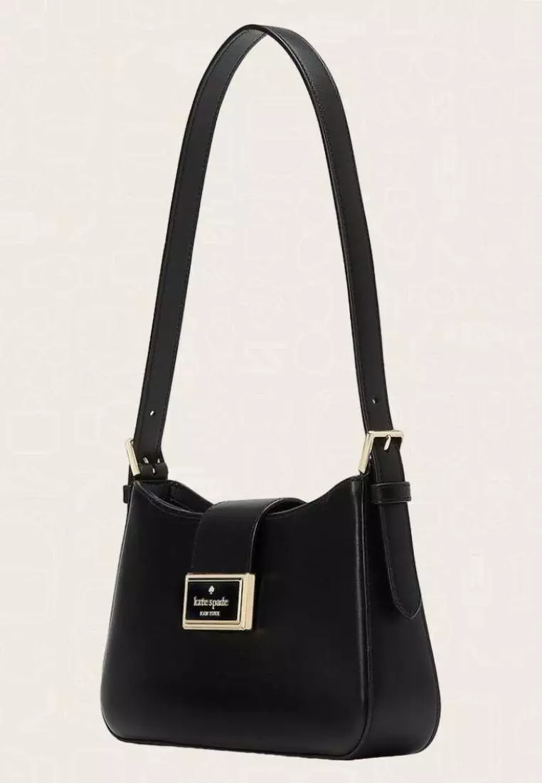 Kate Spade Reegan Smooth Leather Small Shoulder Bag Black