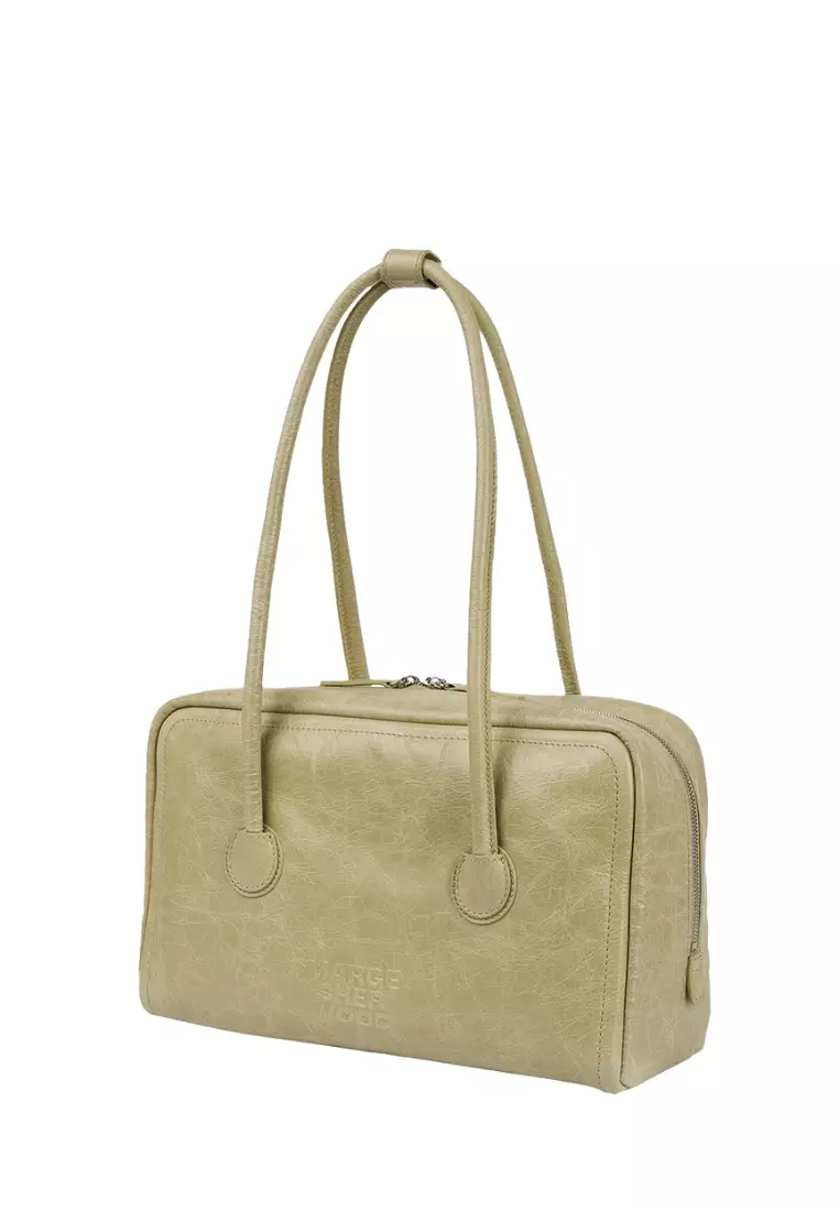  Soft Boston - Khaki Beige Pull-up Crinkle