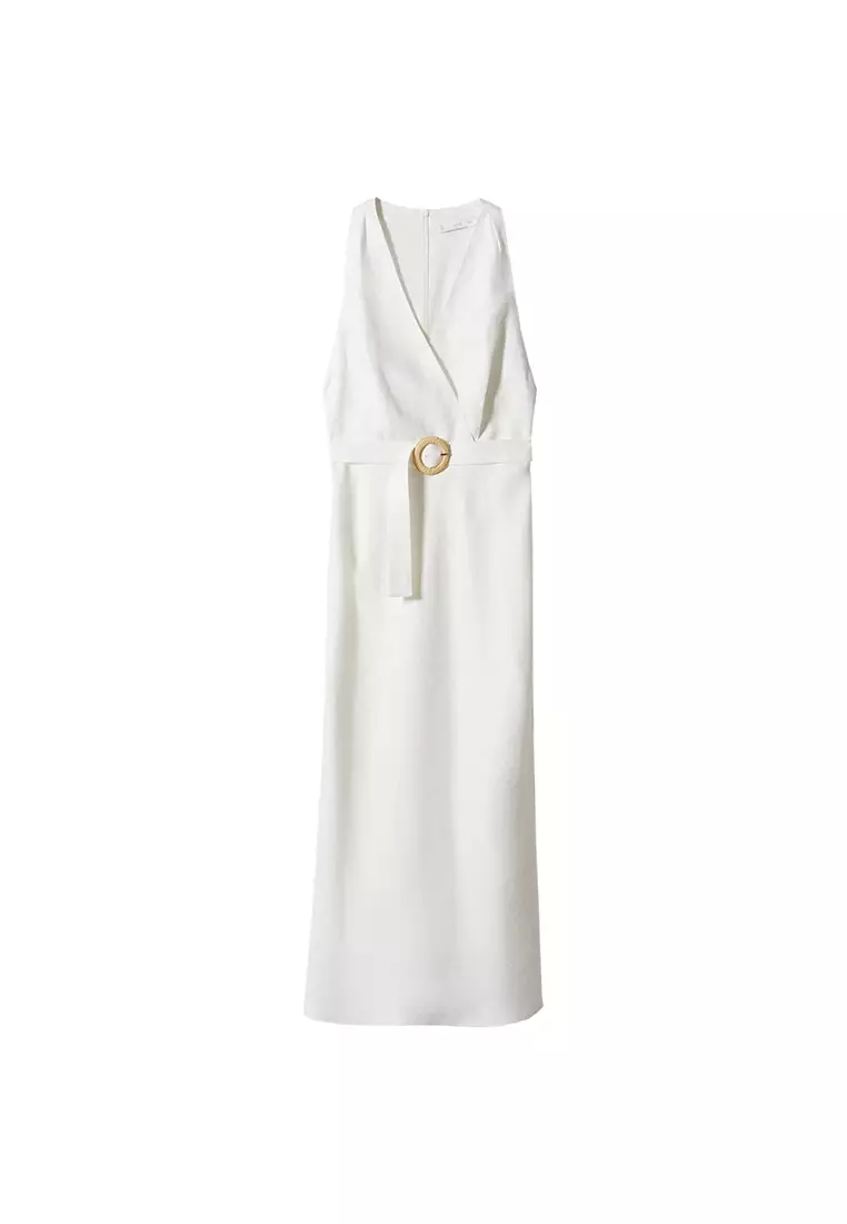 Mango white hot sale linen dress