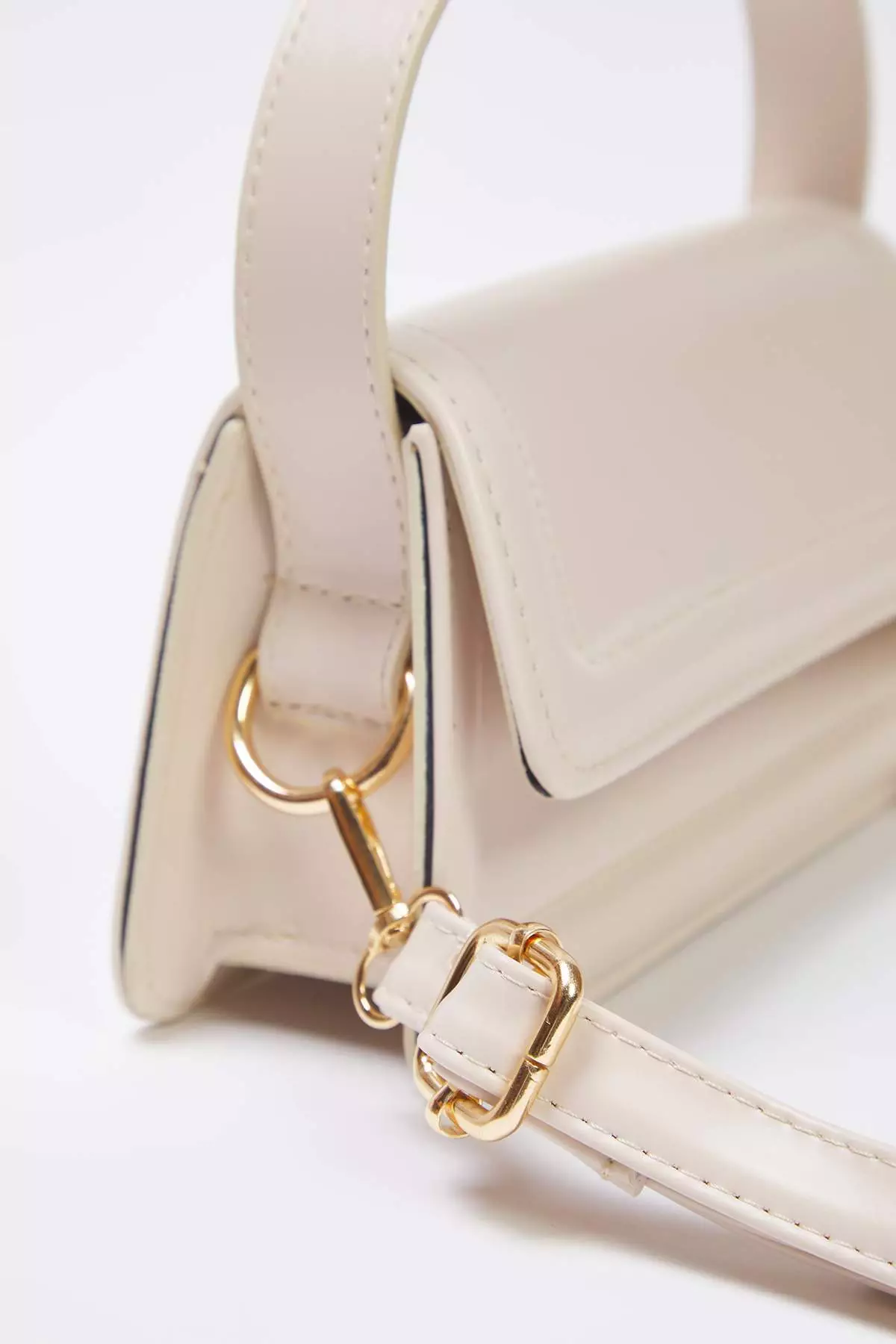 Beige Cross Strap Women's Mini City Bag Twoaw25Oc00002