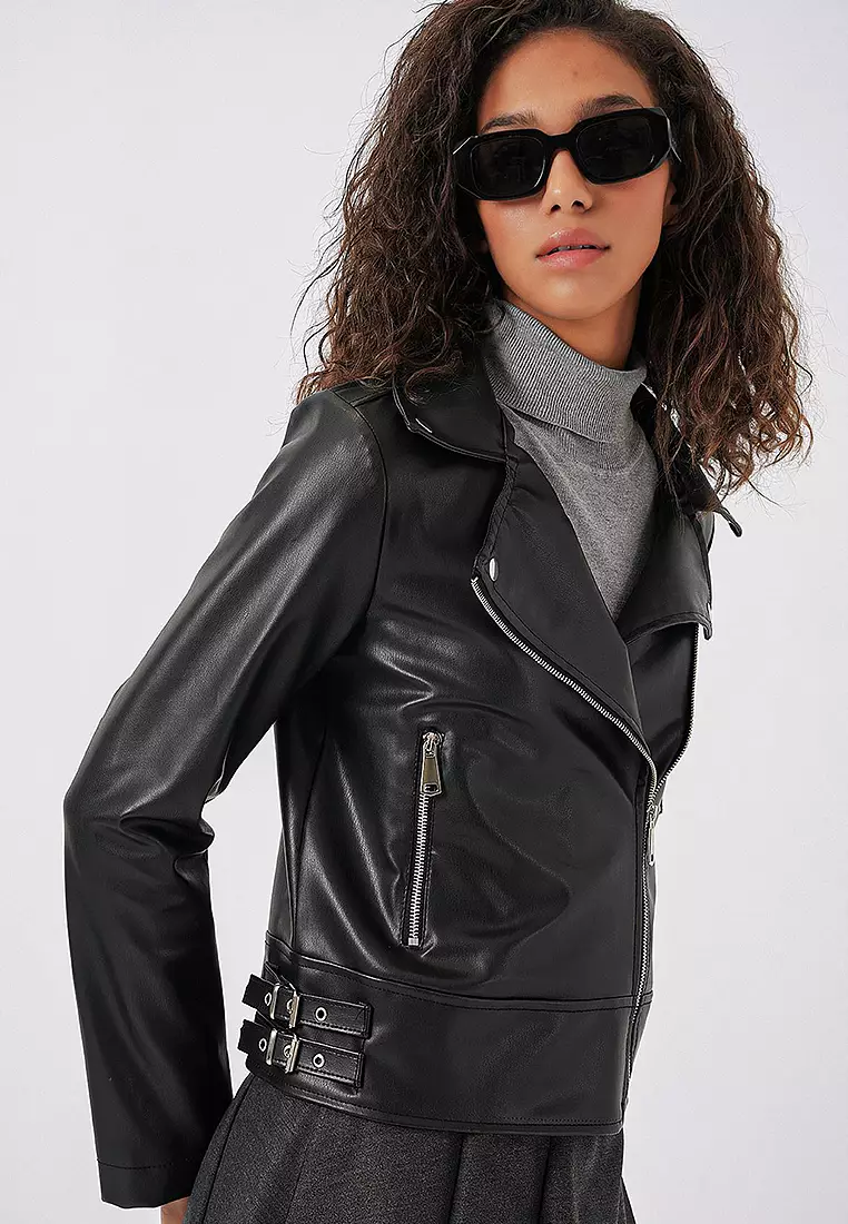 Faux Leather Jacket