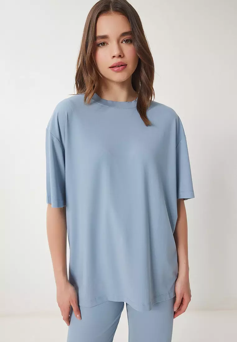 Oversize Knitted T-Shirt Trousers Set