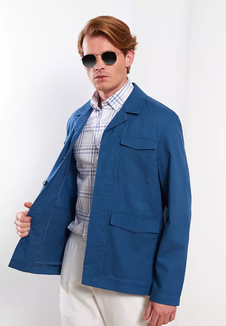 Mens blazer old on sale navy