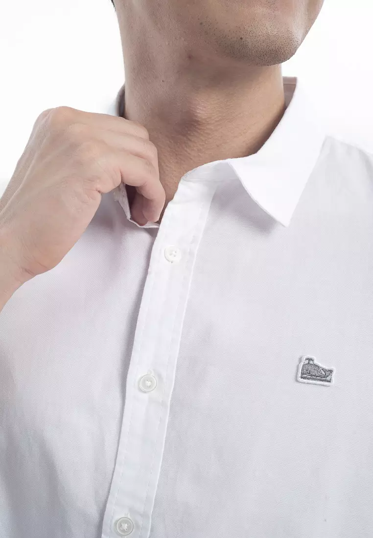 Men's Oxford Shirt With Signature Whale Embroidery