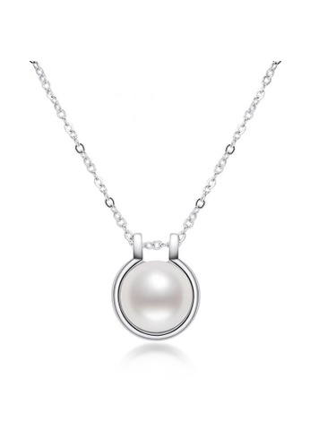 A.Excellence silver Premium Japan Akoya Pearl 8-9mm O Shape Necklace 6FBEDAC1DCDD55GS_1