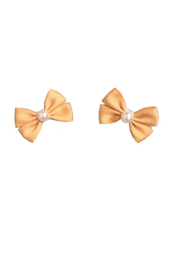 Kings Collection gold Small Bow Hairpin (2 Piece Set) KCHM1069 97C0CAC1DED03AGS_1