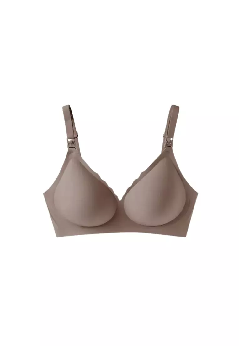 Premium Ivana Seamless Nursing Bra in Brown