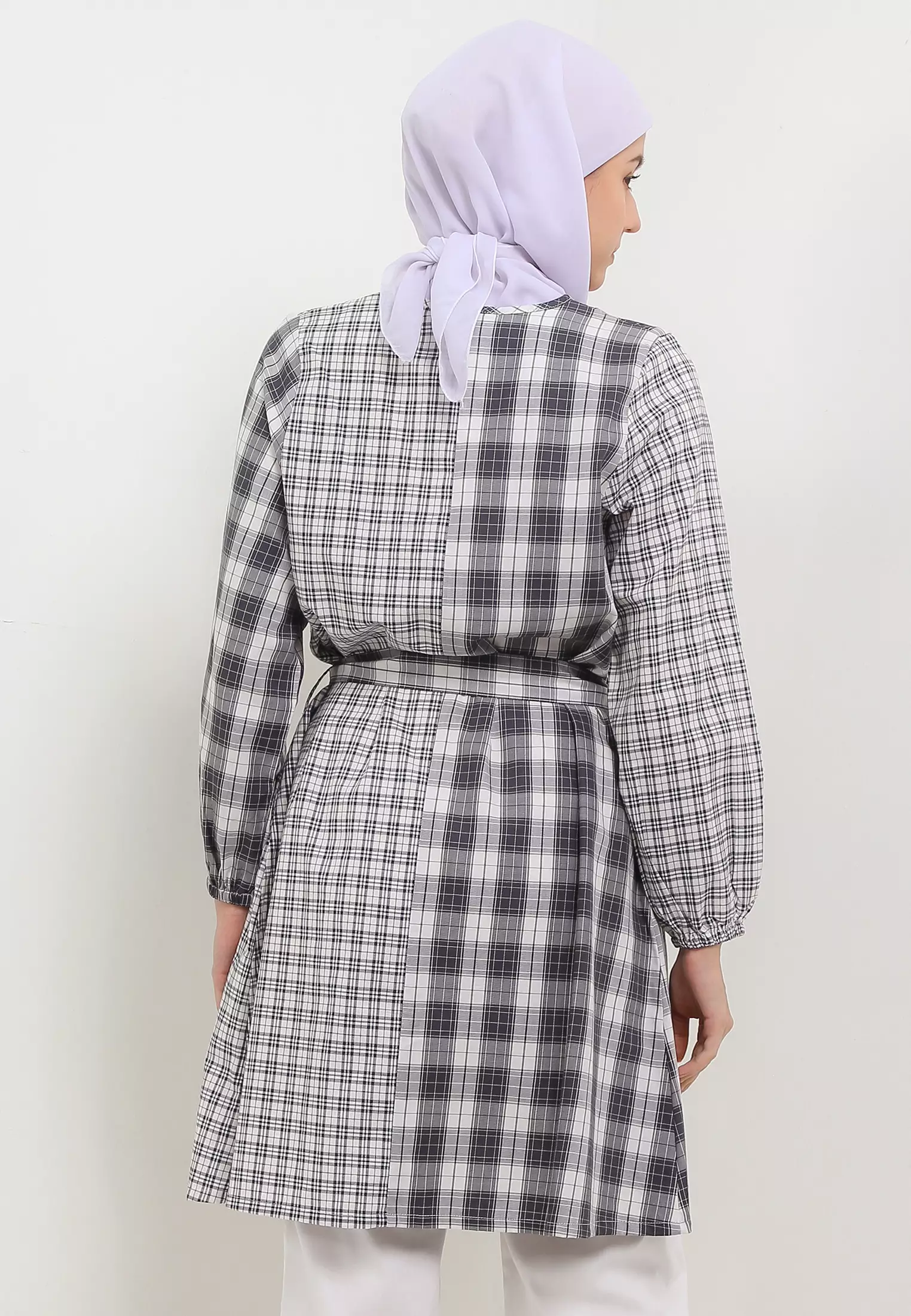 MFMW Janelle Tunik Black Motif Kotak