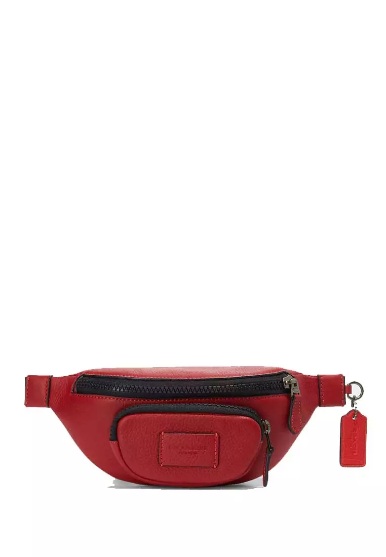 Red coach belt 2025 bag