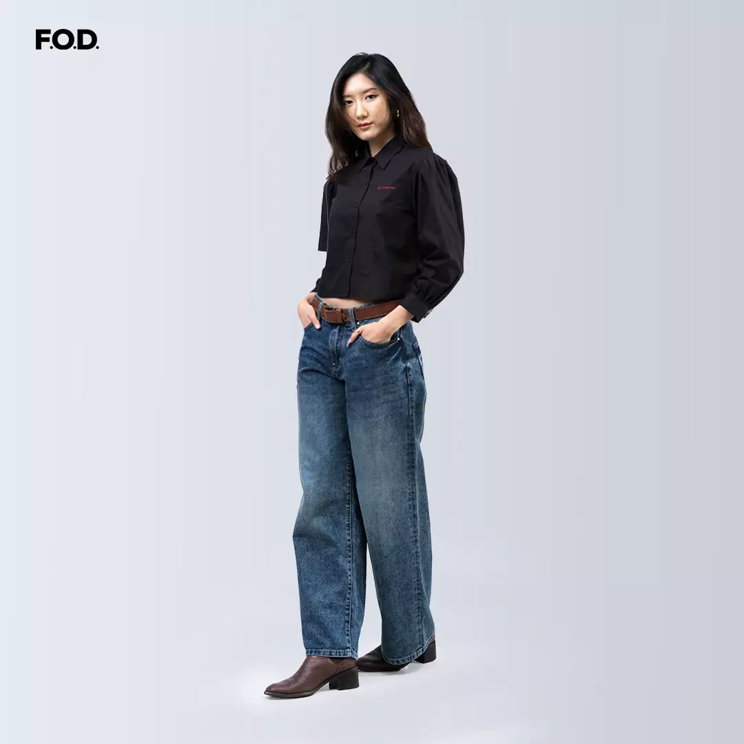 Kemeja Wanita Anara Black