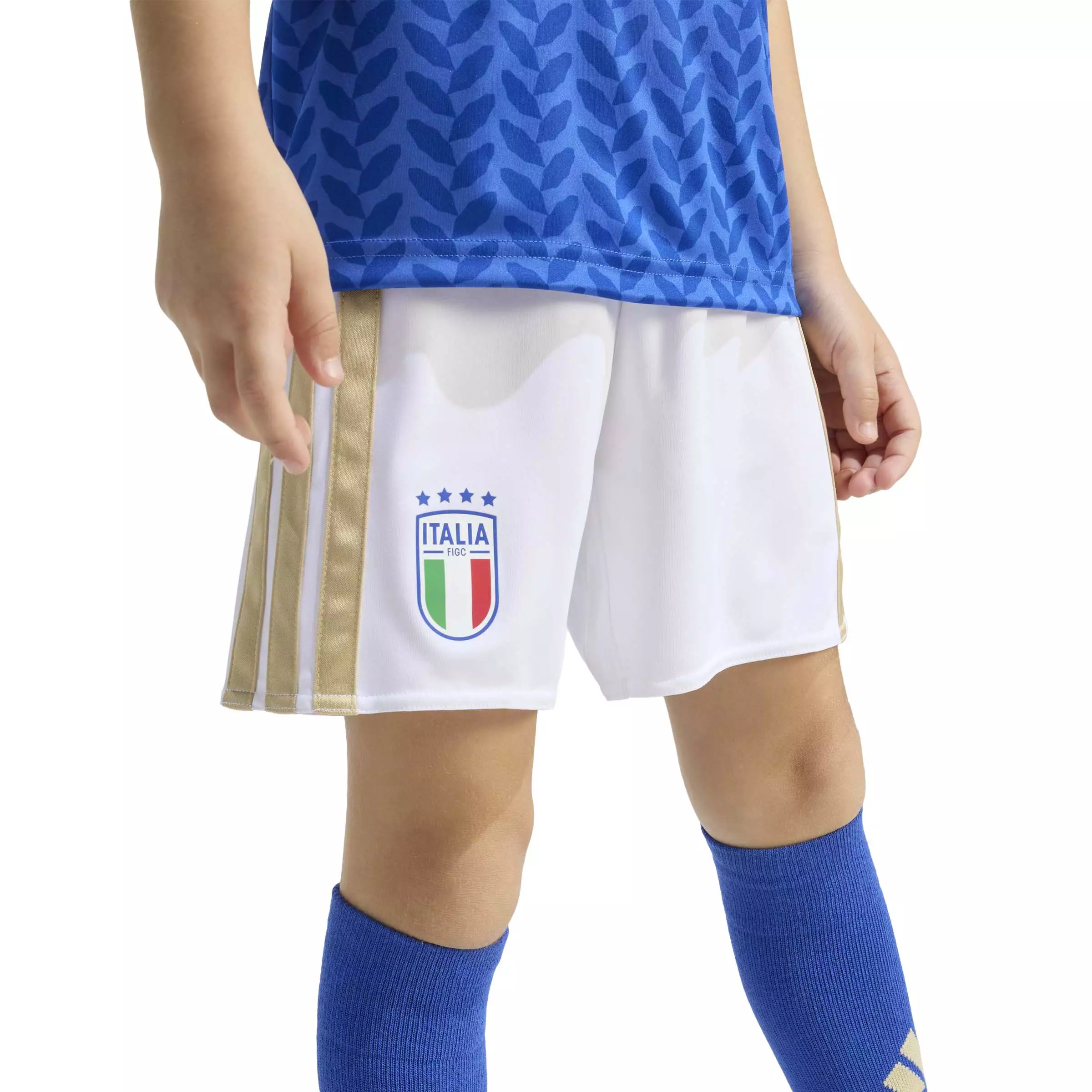 ADIDAS Italy FIGC 26 Home Mini JY7587 - Set Jersey Anak (Biru)