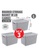 HOUZE grey [SET OF 3] HOUZE Braided Storage Basket with Lid (Large) 28911HL9E6E1D9GS_2