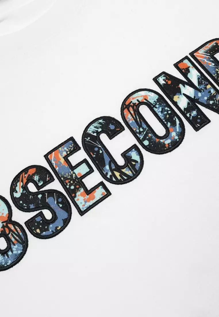 3Second Men's T-Shirt Short Sleeve Regular Fit Cotton Scribble C130825