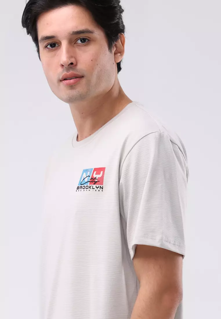 Round Neck Crazyline Short Sleeves