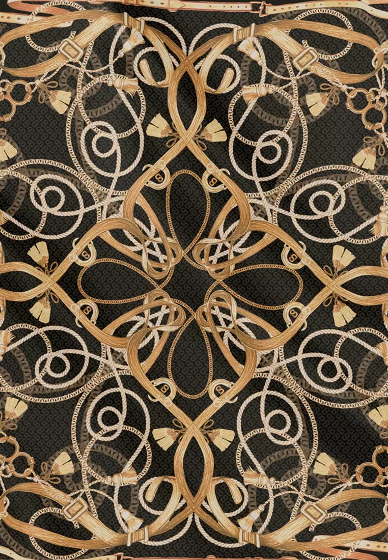 Alexandra Silk Jacquard Square - Gala