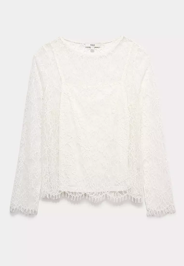 Lace Long Sleeve Top