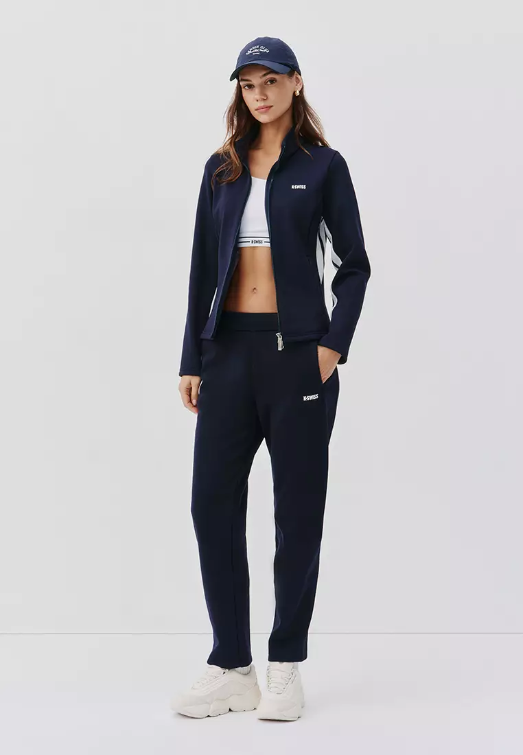 女裝 K-SWISS LOGO 內層絨毛寬鬆直腳休閒褲