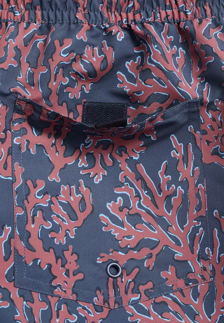 Swimsuit with Coral Print