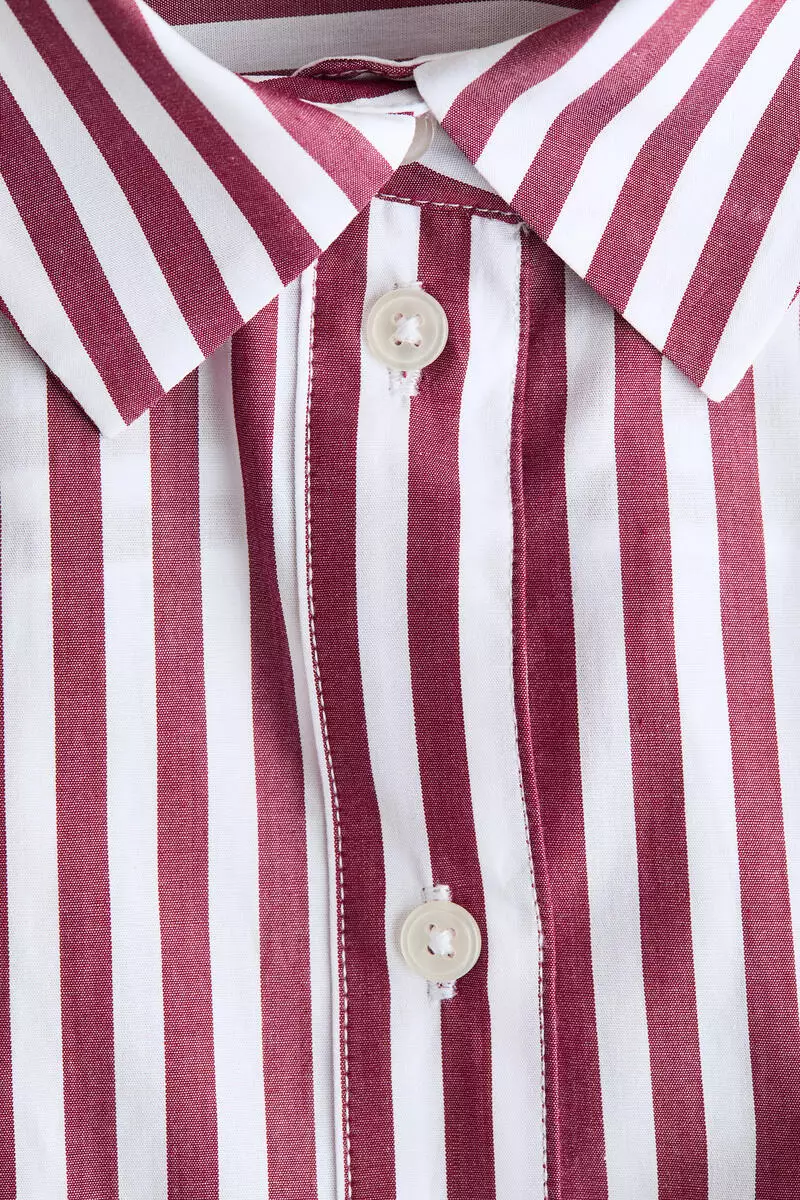 Oversized poplin shirt