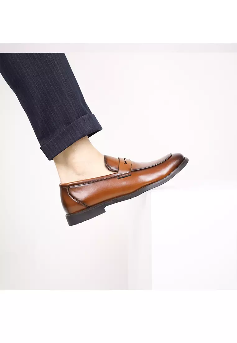 Leather Penny Loafers MK6010-1