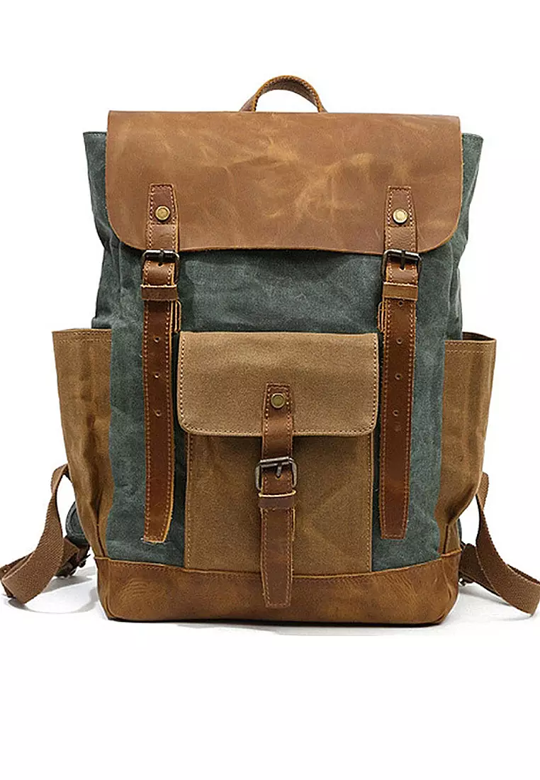 Buy XAFITI Vintage Backpacks with Wax Canvas Material 2024 Online