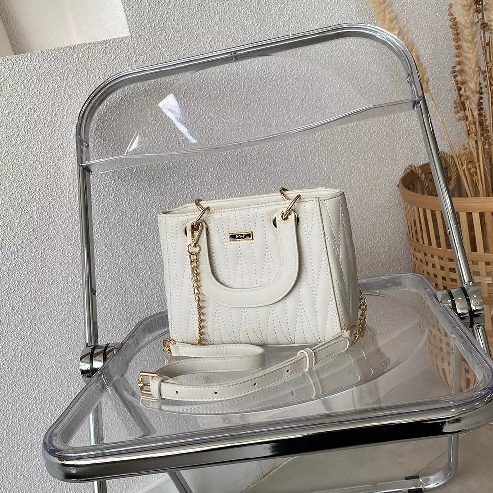 En-ji Seora Handbag - Ivory