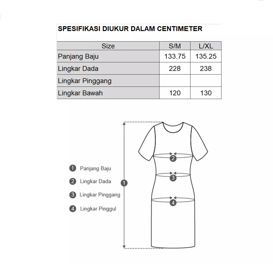 MINIMAL - Miriam - Kaftan Motif Bunga - Beige