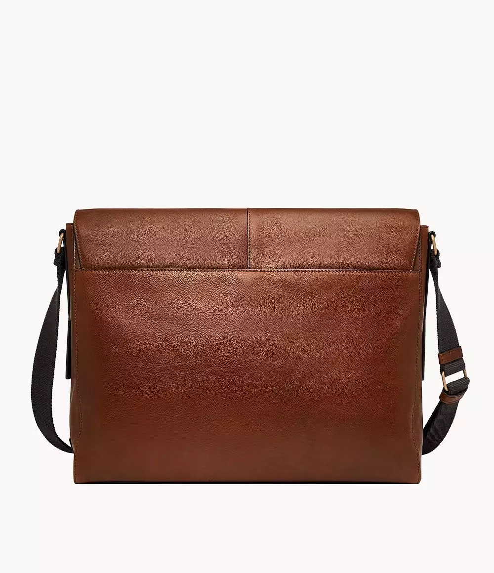 Fossil Kayden Leather Messenger Brown Tas Selempang Pria SBG1327-201