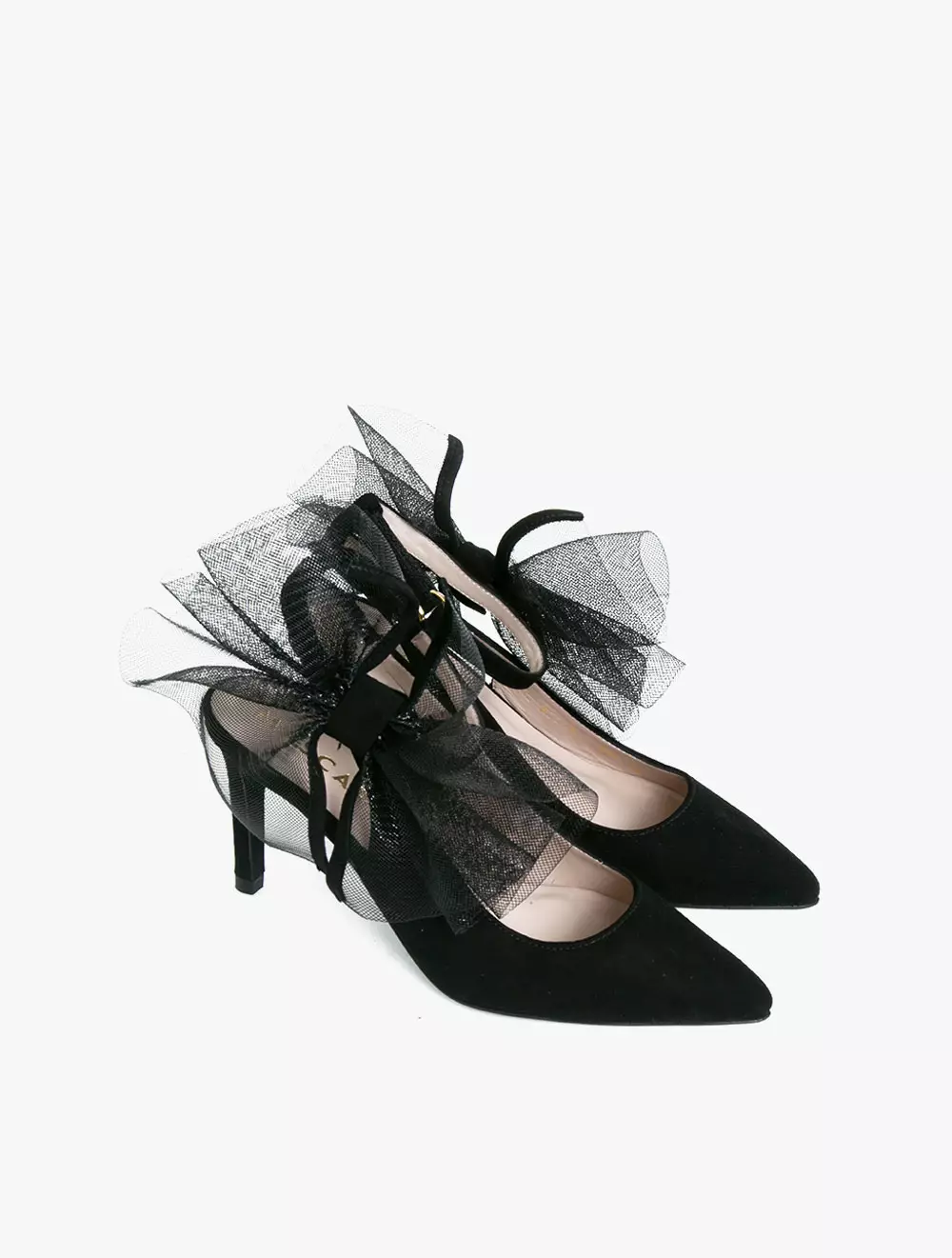 Pretty Ballerina 50951 Slingback Heels - Black