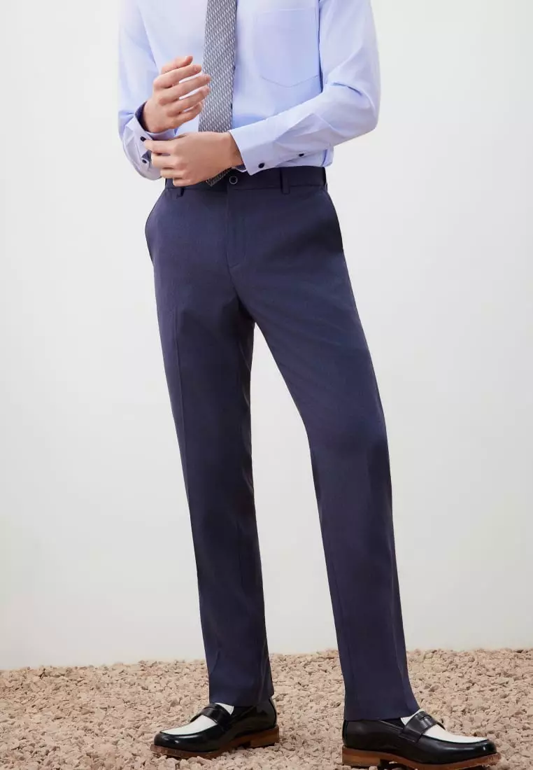 G2000 Teflon Regulat Fit Twill Suit Pants