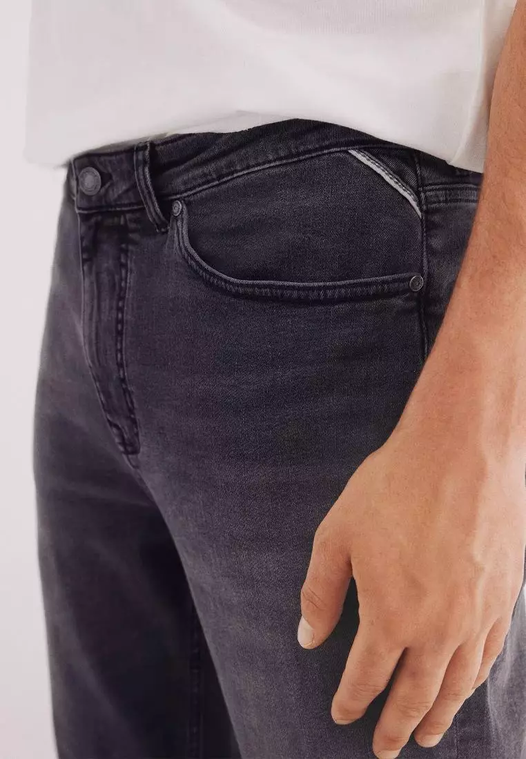 Jeans Gris Oscuro Slim Fit