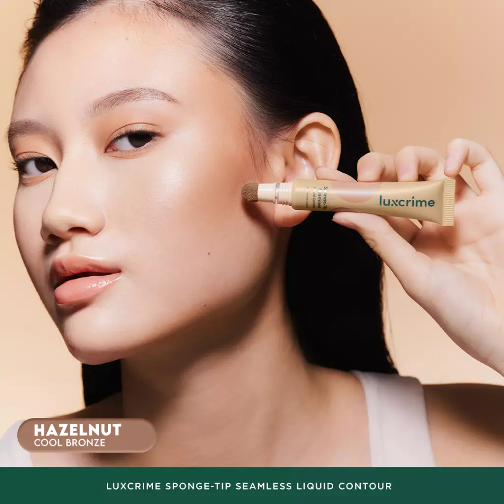 Luxcrime Sponge-Tip Seamless Liquid Contour - Hazelnut