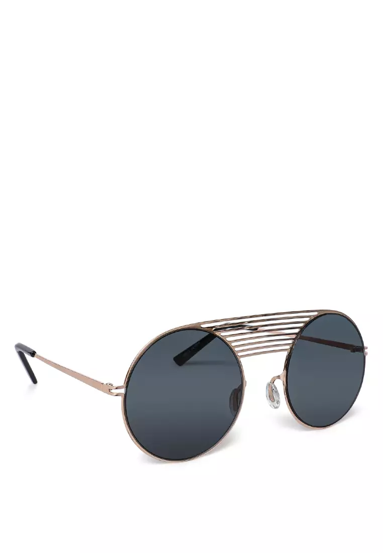 Michael kors lon rounded aviator deals sunglasses