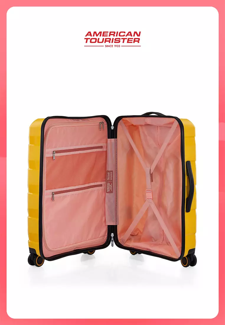 American Tourister Koper Hardcase Air Move Medium 24inch-Golden Yellow