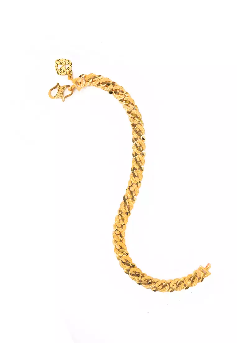 TOMEI Bracelet, Yellow Gold 916 (9M-ZSDK15-XR)