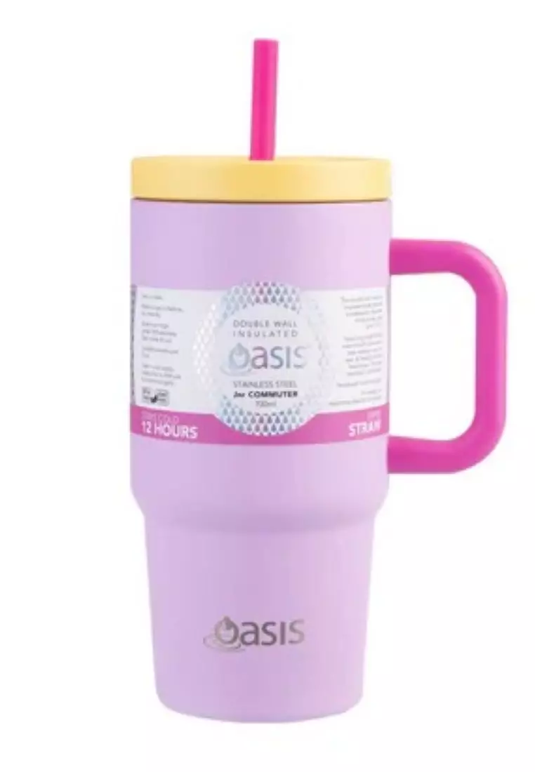 Oasis Stainless Steel Insulated Mini Commuter Travel Tumbler 700ML - Bubblegum Pink
