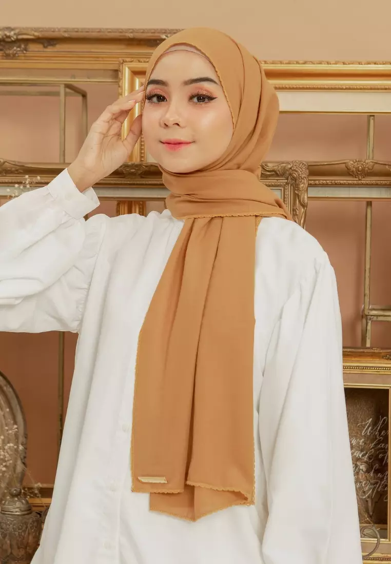 Embroidery Signature Shawl Harvest Gold