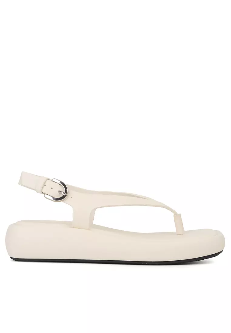 Discount on Twenty Eight Shoes  shoes - SKU: Ankle Strap Microfiber Leather Flip Flops Xj6698-1