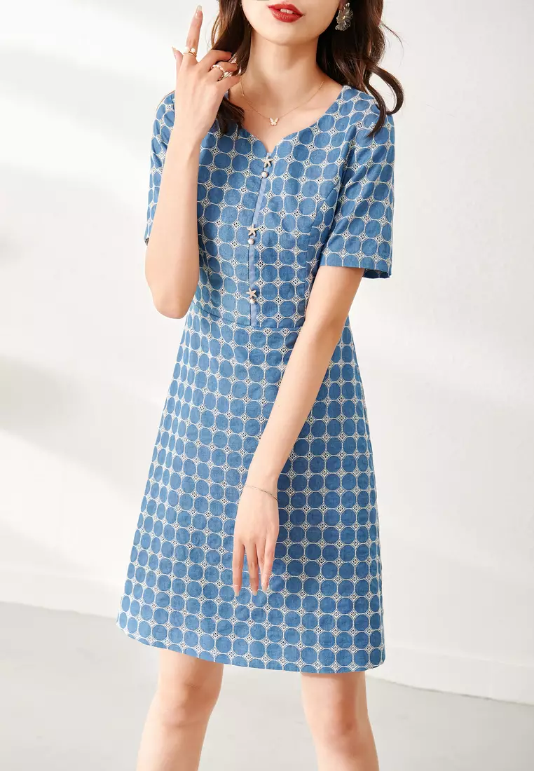 Buy ONX.HK Elegant V-Neck Slim Dress Online | ZALORA Malaysia