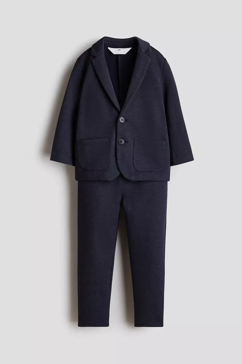 2-piece piqué suit