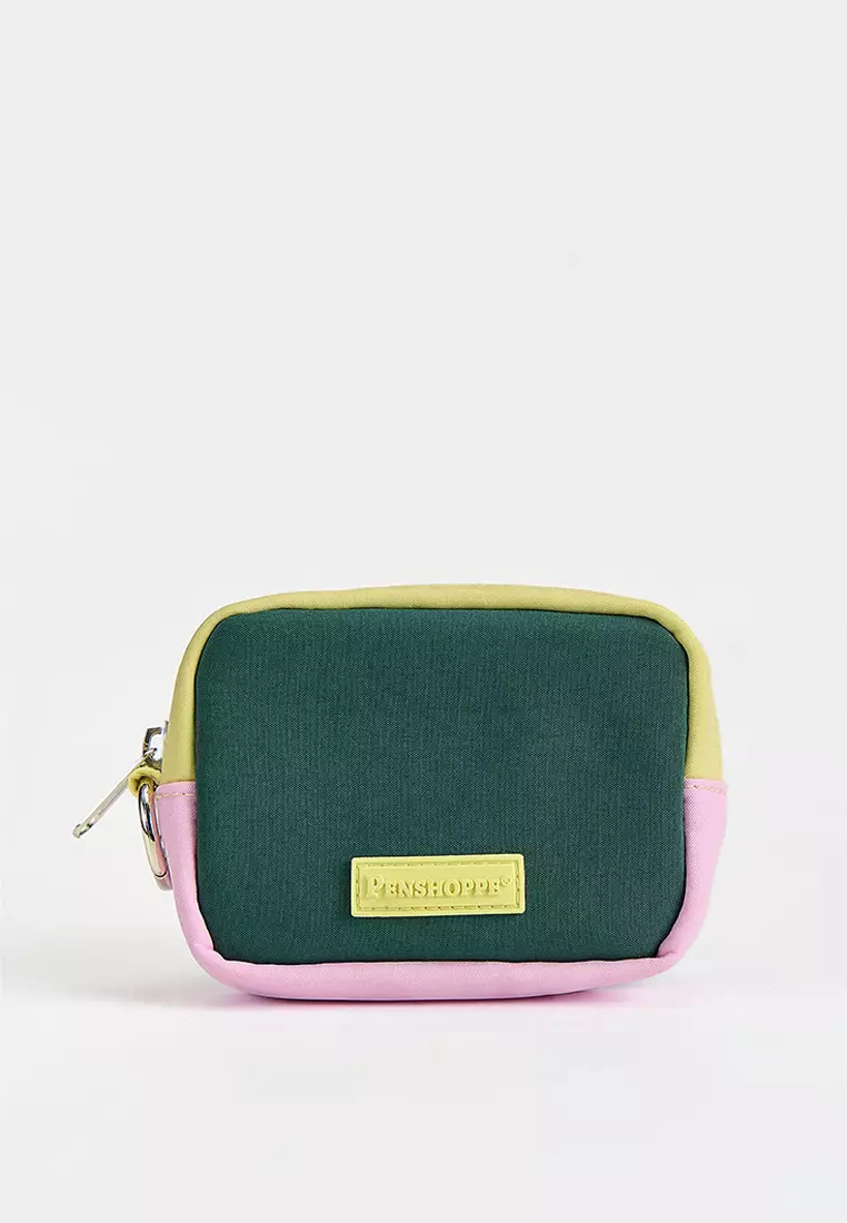 Nylon Color Blocking Coin Purse