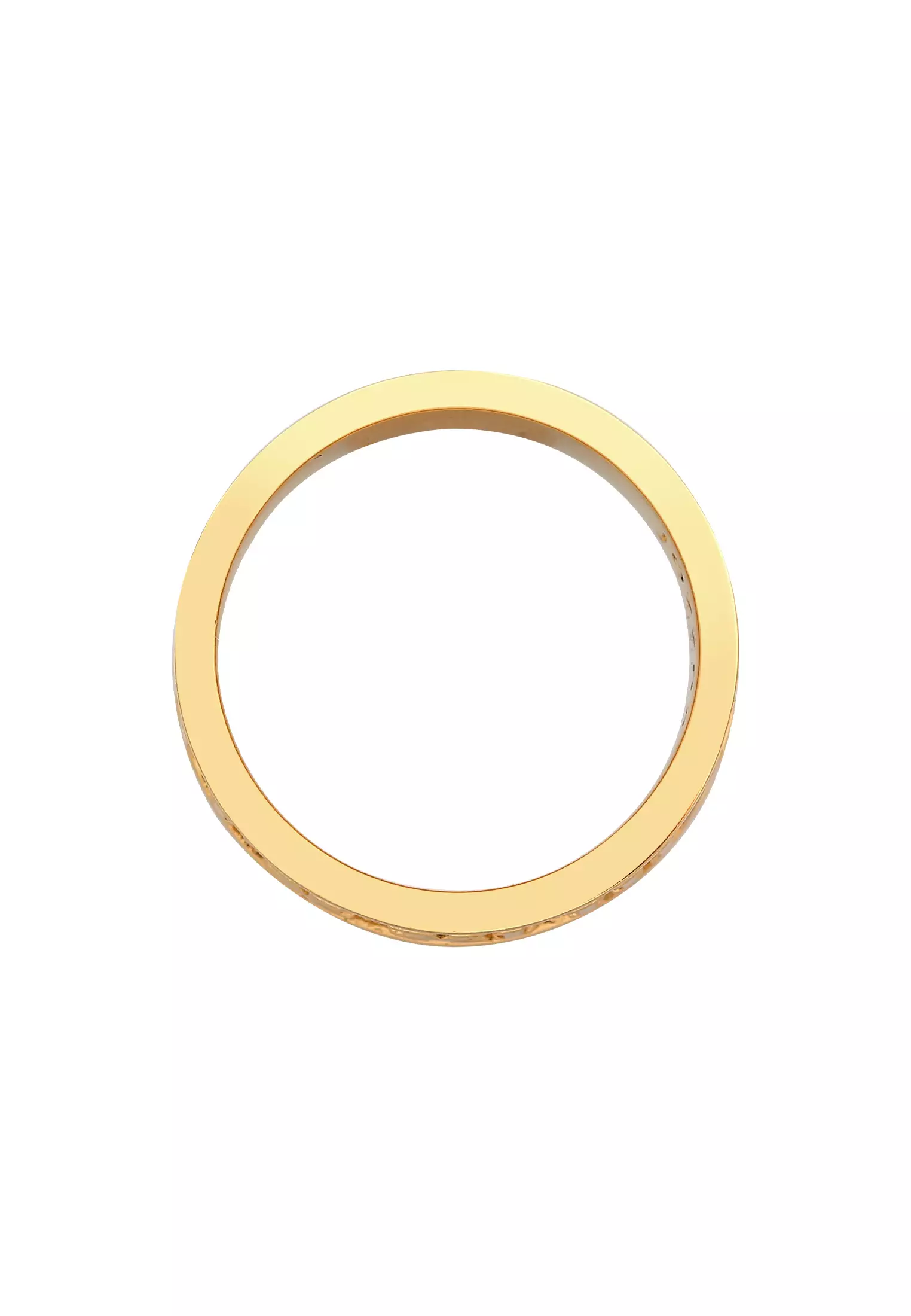 Ring Men Band Roman Numerals Gold Plated