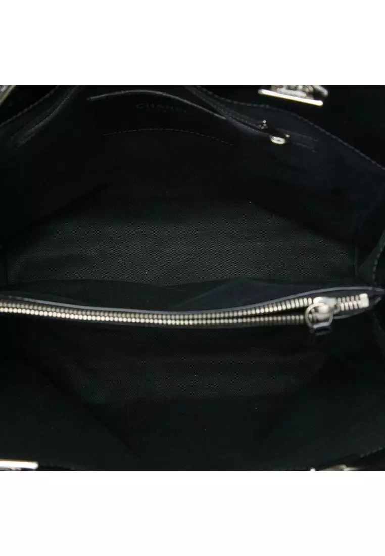 Pre-Loved Chanel Cc Quilted Patent North South Tote