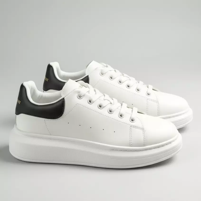 PAULMAY - Sepatu Sneakers Pria Wanita Orlando White Black