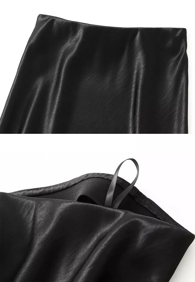 High-waisted Draped Mermaid Skirt AF-9937