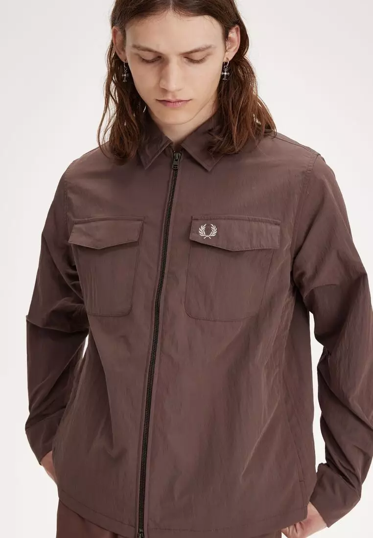 Buy Fred Perry Fred Perry M5684 Zip Oversize Long Sleeve