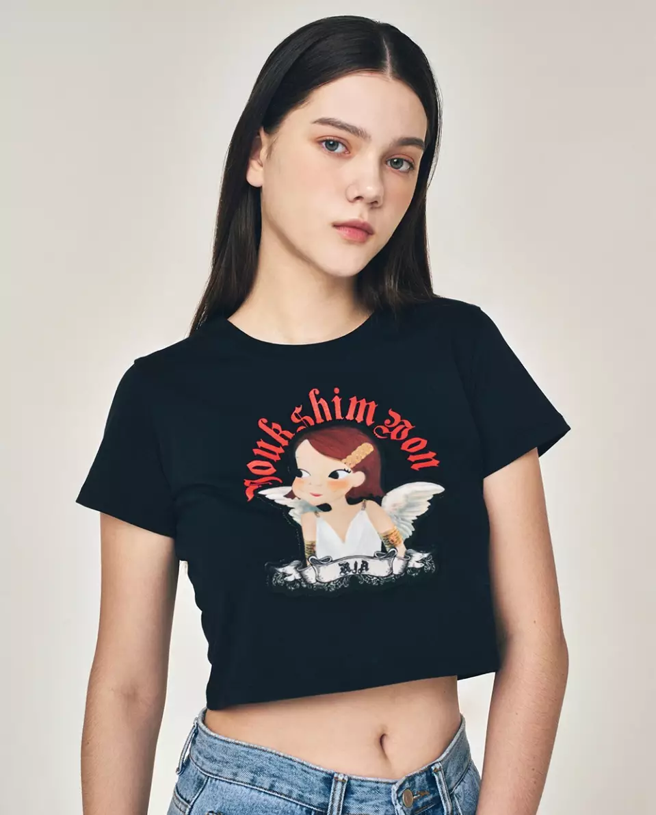 Angel Crop T-Shirt Ria size M