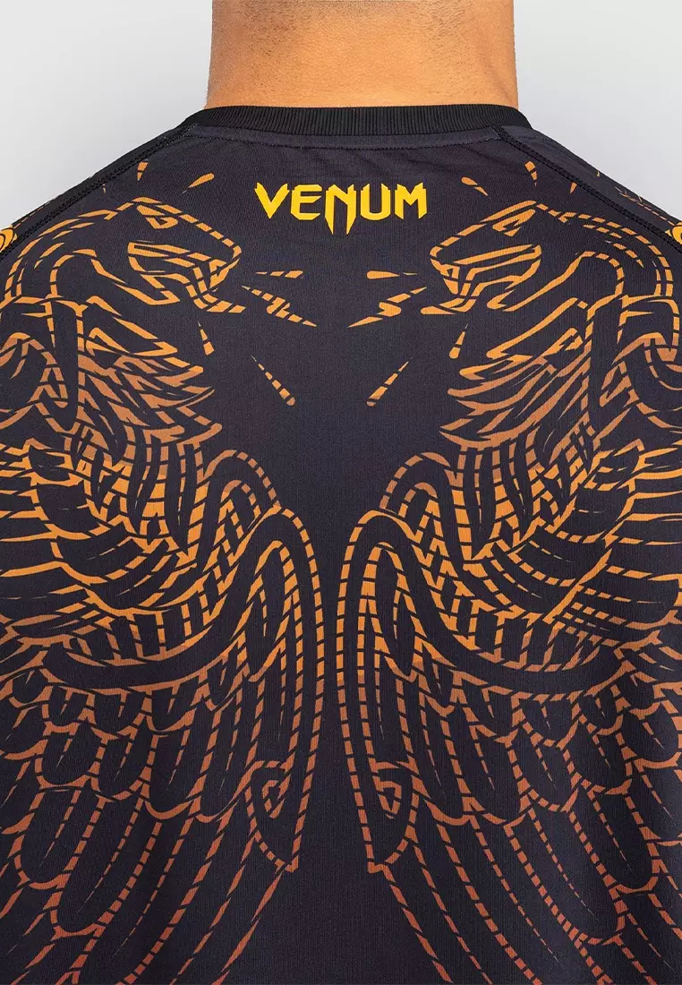 Venum Quetzal Fury Dry-Tech T-Shirt - Black/Fury Red/ Tangerine