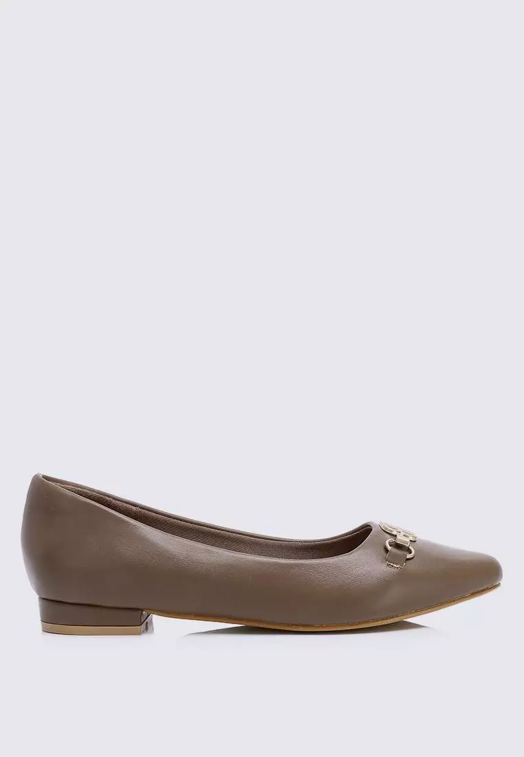 Discount on My Ballerine  shoes - SKU: My Ballerine Elisa Comfy Pumps In Taupe